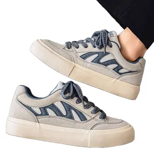 Baskets décontractées originales en maille respirante pour hommes avec motif à vagues
