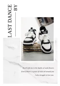 Dettaglio di sneaker alte panda bianche e nere con finitura in pelle di alta qualità
