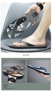 Komfortable Herren-Flip-Flops mit rutschfester Sohle für Sommer-Outdoor-Strandmode