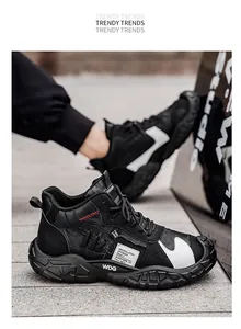 Zapatillas deportivas profesionales de caña alta para hombre con suelas antideslizantes