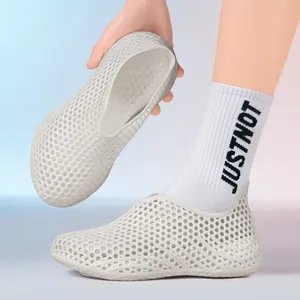 Sandalias de verano ligeras de malla 3D con diseño de agujeros transpirables para playa y ocio