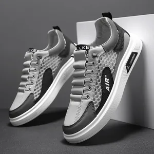Stylische, atmungsaktive Mesh-Board-Schuhe für Herren mit Hohlmuster für den Sommer