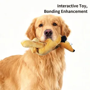 Long Dachshund Plush Dog Toy Built-in Squeaker Flexible Bendable Squeaky Pet Toy For Interactive Play Teeth Grinding Soft Stuffed Animal Puppy Toy