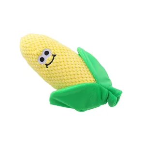 Cute Cartoon Corn Plush Pet Toy With Squeaker And Catnip Durable Interactive Chew Toy For Small Medium Dogs And Cats