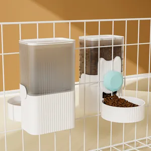 Premium automatische hangende water- en voerdispenser voor katten- of hondenkooien