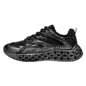 Zapatillas deportivas de malla transpirable para hombre con acabado metálico desgastado outdoor
