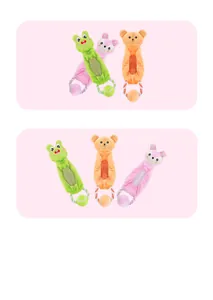 Set of cute animal plush dog toys with tennis ball pull rings for interactive fetch play