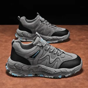 Men Cowhide Leather Hiking Shoes British Work Style Casual Business Loafers Breathable Soft Sole Outdoor Driving Shoes