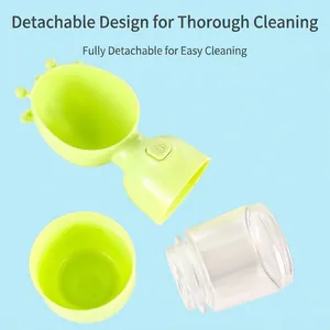 Gourde portable pour chiens avec design amovible en 3 parties pour un nettoyage facile