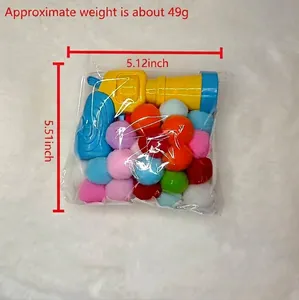 Set di giocattoli interattivi per gatti con pistola colorata e morbide palline di peluche