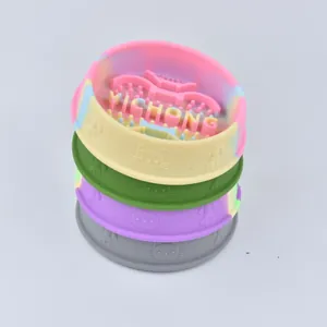 Colorful silicone slow feeder pet bowl set with suction cups for dogs and cats