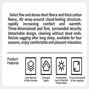 Product features detail of detachable pet bed explaining materials and comfort design