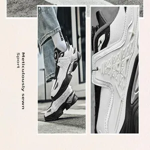 Close-up of breathable mesh men's sports shoes featuring a convenient rotary buckle.