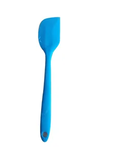 Professional blue silicone spatula tool for pet food spreading or kitchen cooking, unit