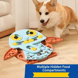 Jouet Puzzle Interactif en Forme de Pingouin pour Chien Mangeoire Lente Entraînement au Flair Antidérapant PP pour Animaux