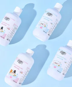 Λεπτομέρεια από μπουκάλια σαμπουάν 500 ml για κατοικίδια με χαριτωμένα σχέδια ζώων