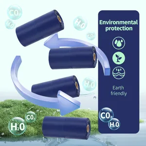 Rotoli di sacchetti per rifiuti di animali domestici blu navy ecologici e biodegradabili