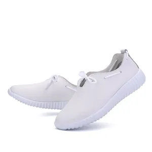 Breathable white nurse shoes for women with soft non-slip thick soles for medical work