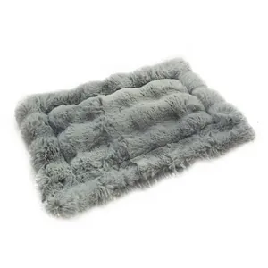 Zachte Imitatie Konijnenbont Huisdiermat Verdikt Warm Wasbaar Antislip Slaapmat Pluche Huisdierdeken Kussen Voor Katten Honden