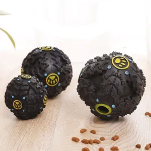 Hunde Quietschspielzeug Ball Futterspender Bissfestes Puzzle Ball Für Training Große Mittlere Kleine Hunde Vinyl Backenzahn Ball Spielzeug