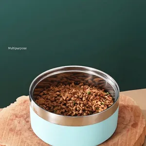Großer Edelstahlnapf für Hunde und Katzen mit rutschfestem Boden-Design