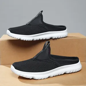 Mule a Punta Chiusa Traspirante in Mesh Per Uomo Donna Sabot Casual Estivi da Spiaggia Leggeri Suola Morbida Sandali da Esterno