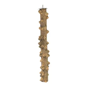 Natural prickly ash wood bird perch for parrot claw grinding and cage standing rod