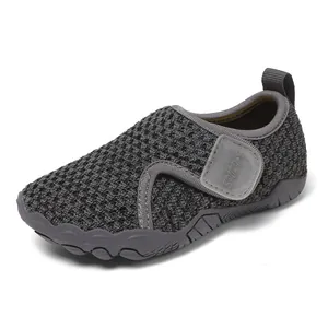 Kids Breathable Mesh Water Shoes Non-slip Soft Sole Outdoor Beach Shoes For Boys Girls Comfortable Slip-on Sandals With Toe Protection