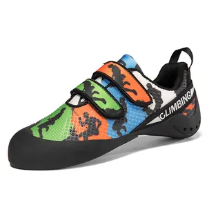 Professional multi-colored climbing shoes for indoor bouldering and training