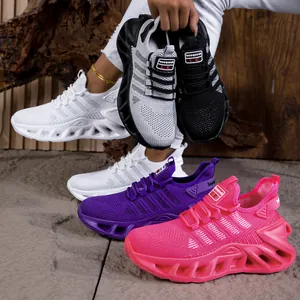 Chaussures de course légères et respirantes avec semelle creuse amortie pour unisexe