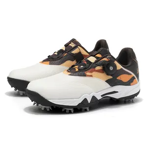 Chaussures de golf ZG-01 avec motif camouflage et semelles à crampons pour le sport