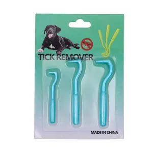 Detail van professionele set van 3 tekenhaken voor honden en katten in diverse maten