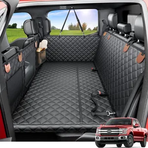 Housse de Siège Auto pour Animaux Imperméable avec Planche de Support Rigide Élargie Tapis de Voiture pour Chien en Tissu Oxford