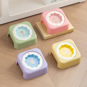 Bols pour animaux en céramique pastel avec supports inclinés pour protéger le cou