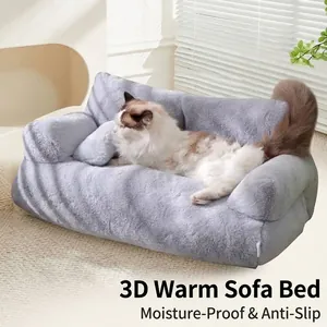 Winter Warme Haustier Sofa Bett Waschbar Vier Jahreszeiten Universal Katzen Hundebett Große Größe Welpen Couch Atmungsaktive Plüsch
