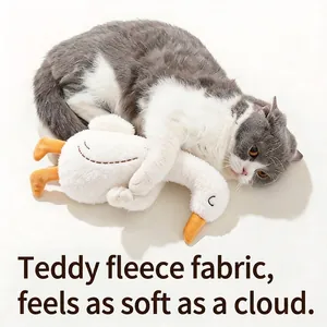 Morbido peluche a forma di anatra in pile teddy per cani e gatti