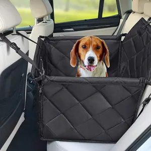 Housse de Siège Pliante pour Animaux Voiture Imperméable Tissu Oxford Matelassé Tapis Chien Protecteur de Siège Arrière Voyage