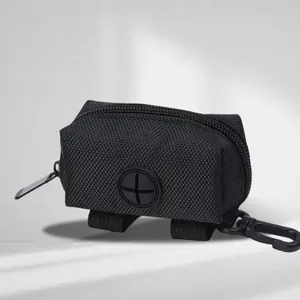 Distributore Portatile Di Sacchetti Per Escrementi Canini In Tessuto Oxford Per Passeggiate All'Aperto Con Gancio Girevole E Cinturino
