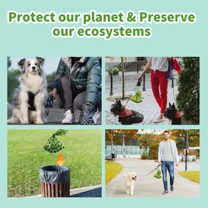 Eco-friendly biodegradable EPI pet waste bags in various outdoor usage scenarios