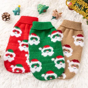 Maglione Natalizio per Gatti Morbido a Maglia Babbo Natale Caldo Abbigliamento per Piccoli Cani Gatti Cucciolo Gattino Completo Festivo Invernale