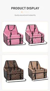 Multi-color collection of waterproof pet car seat bags with breathable mesh