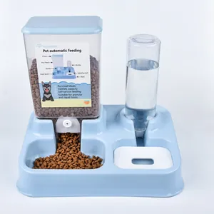 Distributeur Automatique de Nourriture et d'Eau pour Animaux 3,1 L Grande Capacité Gravité Bol pour Chats et Chiens