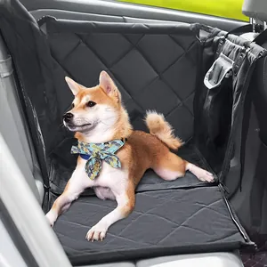 Housse de siège auto pliable pour chien en tissu matelassé imperméable