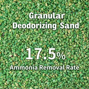 High-efficiency green granular cat litter deodorizing beads for pet odor control