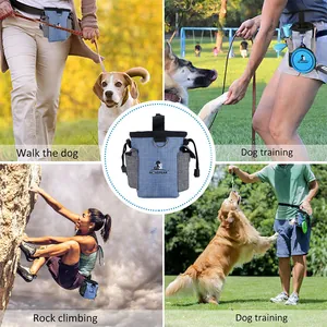 Multifunctional pet training treat pouch for walking dogs and rock climbing outdoors