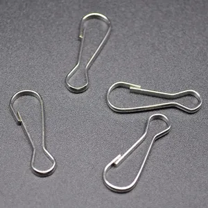 Detailed macro view of thickened stainless steel snap hooks for bird leg chains.