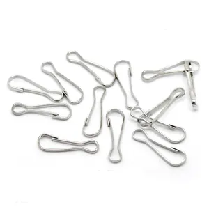 Stainless steel parrot bird cage clips and durable leg chain shackles hooks for pets