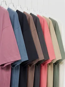 American vintage oversized washed cotton short sleeve t-shirts in multiple muted colors