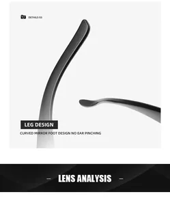 Detail view of the curved ergonomic leg design of black high-end cycling sunglasses