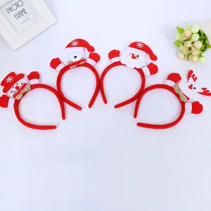 Collection de serre-têtes de Noël festifs avec des motifs de Père Noël et de Bonhomme